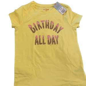 Nwt cat & jack birthday tee 7/8